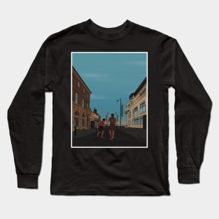 Nick and Charlie- Heartstopper beach scene - Herne Bay Long Sleeve T-Shirt